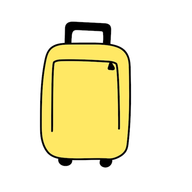 Maleta en estilo doodle Ilustración vectorial