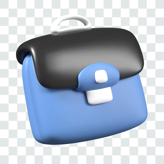 Maletín para papeles y libros Modelo vectorial realista de primer plano Bolsa de oficina cerrada