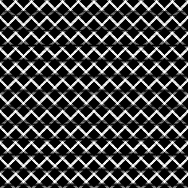 Vector malla a cuadros negros ornamento de patrones sin fisuras