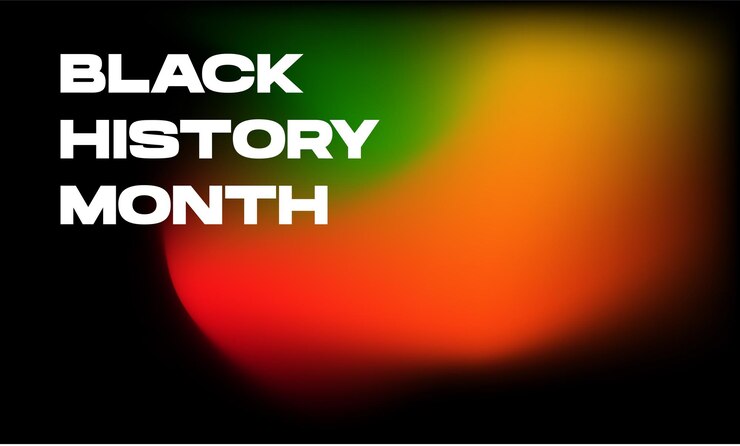 Vector malla de degradado negro historia mes colores ilustración vectorial