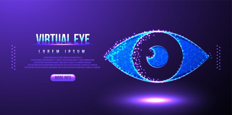 Vector malla de estructura de alambre de polietileno bajo de digital eye
