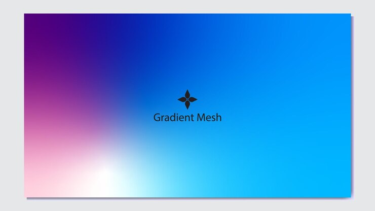 Vector malla de gradiente abstracto con mezcla de colores atmosféricos