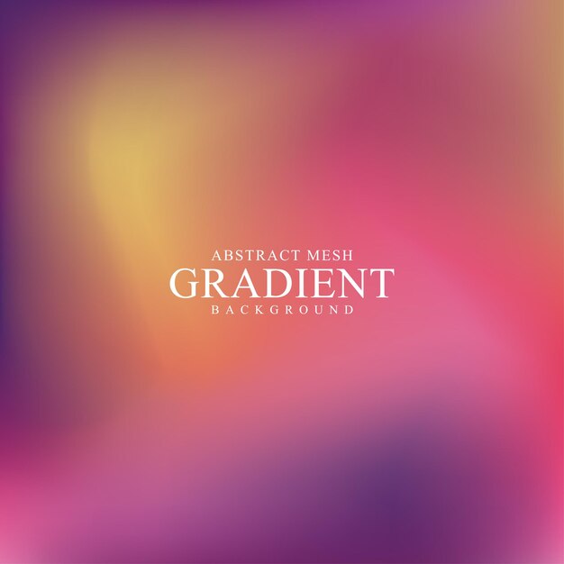 Malla de gradiente borroso abstracto Ilustración vectorial de fondo líquido de mezcla de colores de colores