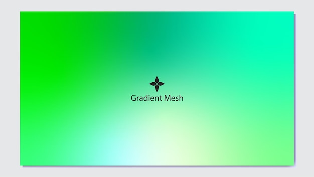 Malla gradiente con colores verdes y azules
