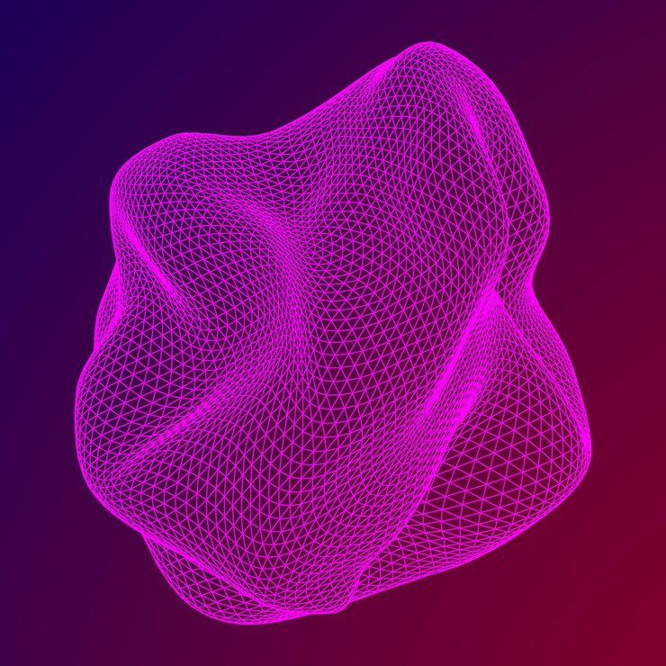 Vector malla de marco de alambre abstracta