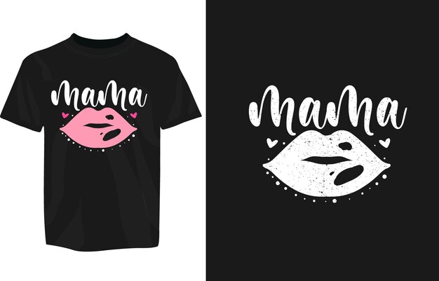 mamá amor vector camiseta