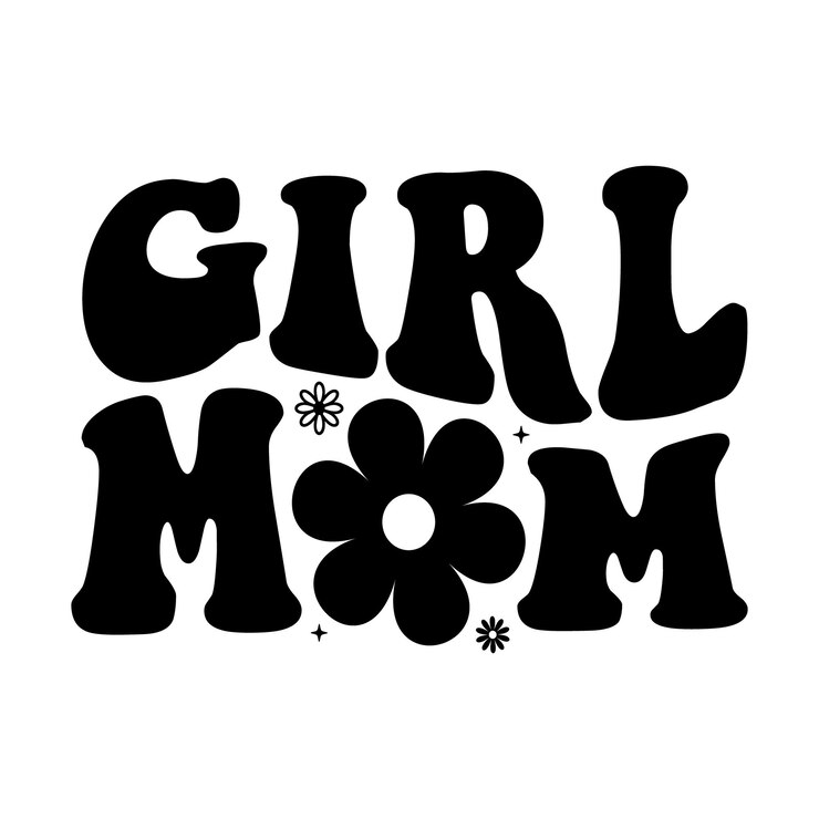 Mamá con letras a mano mamá groovy retro mamá boho hippie texto madre citas vintage esposa chica texto ondulado