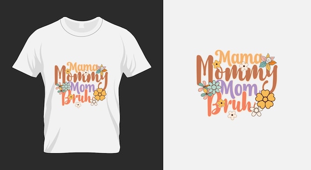 Mamá mamá mamá bruh mamá retro PNG diseño de sublimación