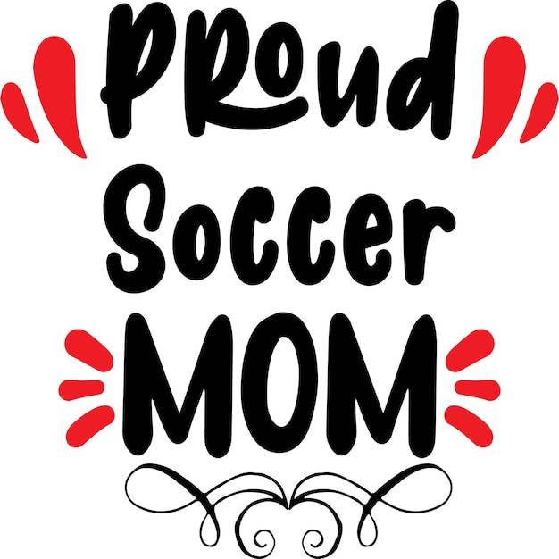 Mamá orgullosa del fútbol SVG