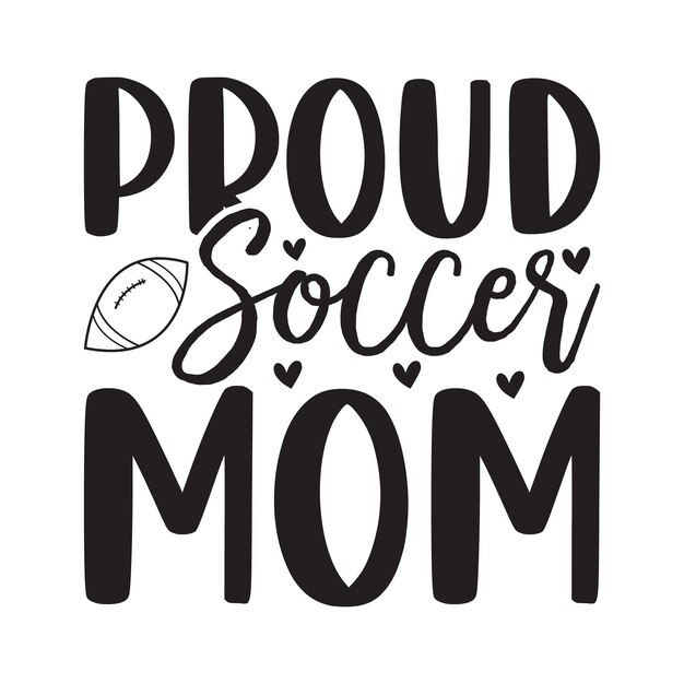 Vector mamá orgullosa del fútbol