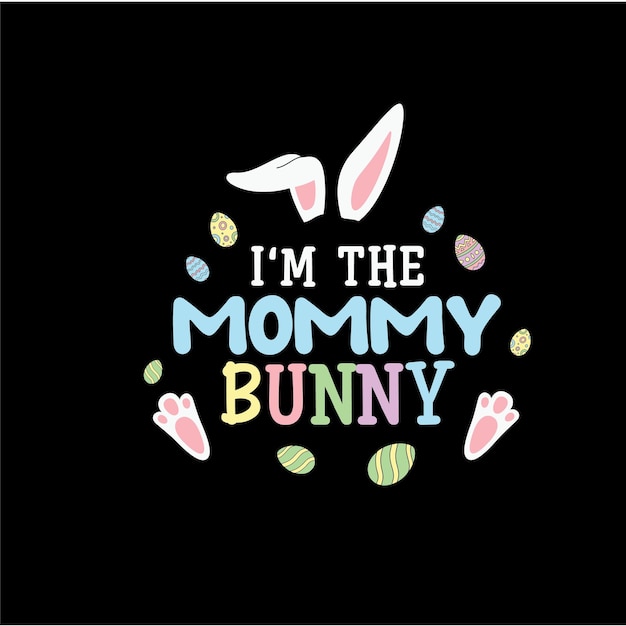 Mamá de Pascua svg diseña gráficos