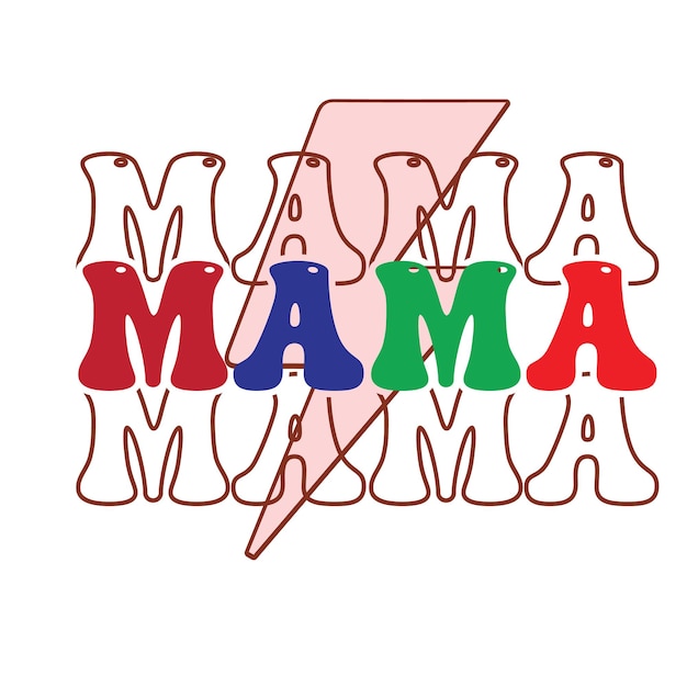 Mamá Svg camiseta Mamá Citas svg cricut Mamá vector de tipografía