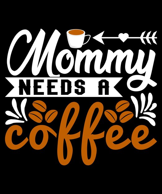 Mami necesita un diseño de camiseta de café