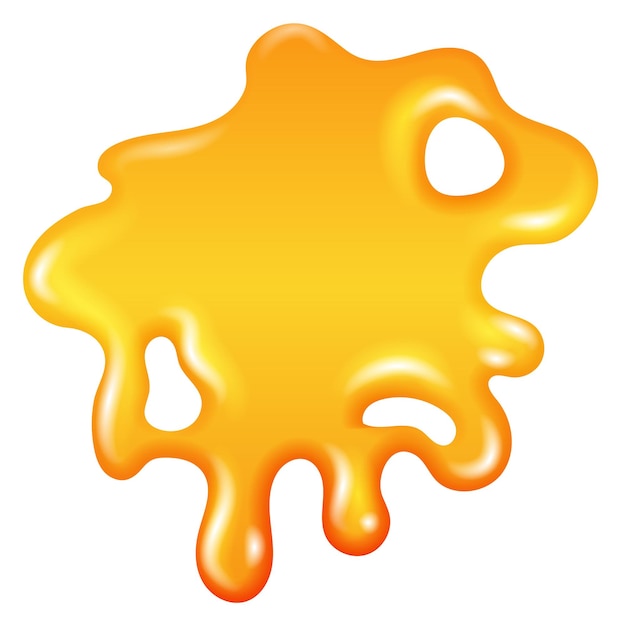 Mancha de miel Gota de aceite dorado Líquido pegajoso