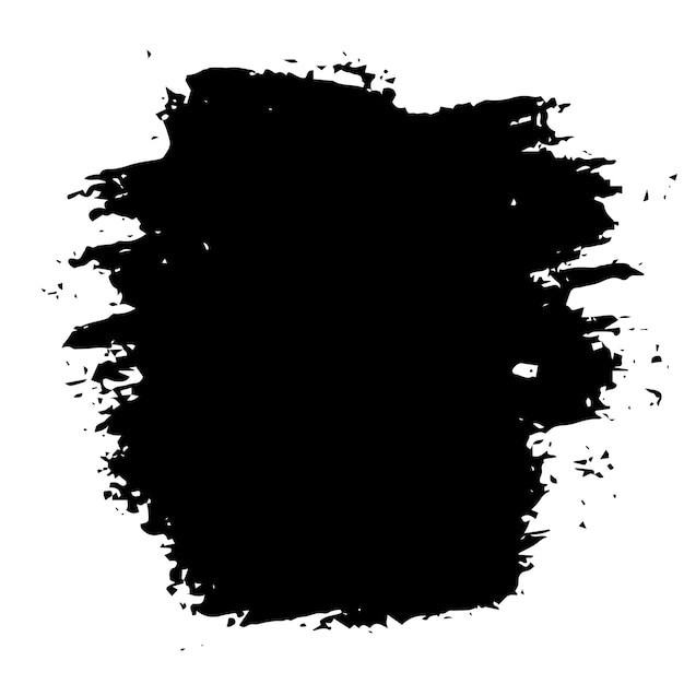 Vector mancha negra aislada sobre fondo blanco ilustración vectorial