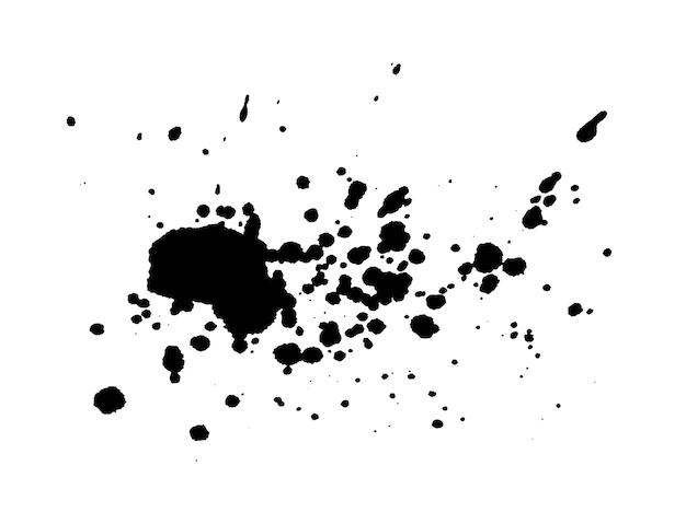 Mancha de tinta negra
