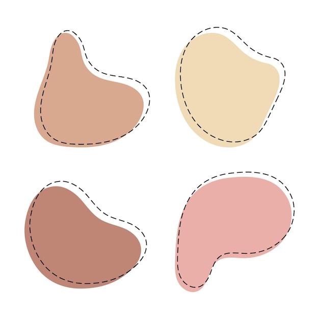 Manchas de colores bronceados claros