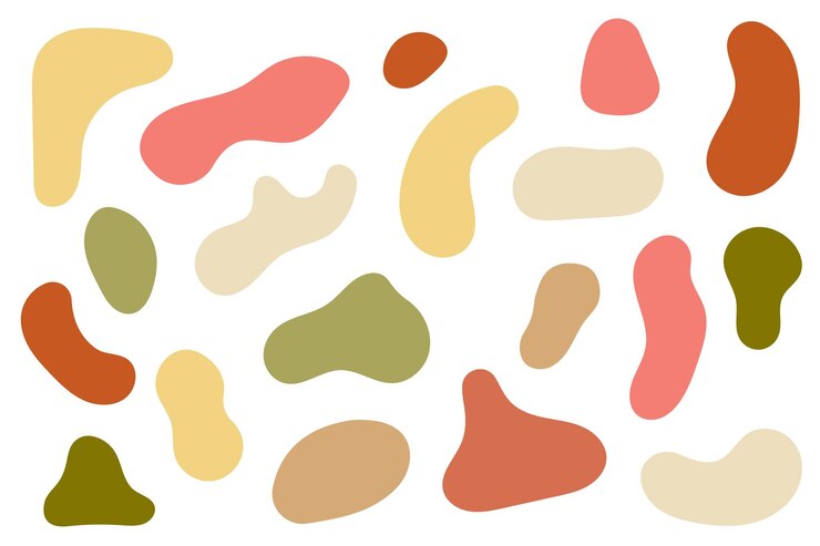 Vector manchas de colores otoñales