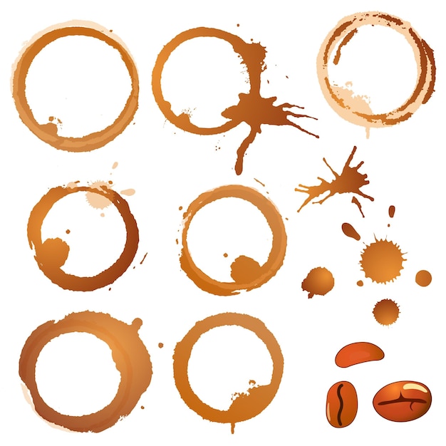 Manchas y granos de café