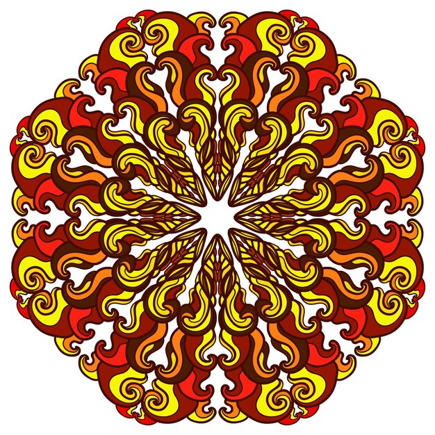 Mandala abstracto colorido