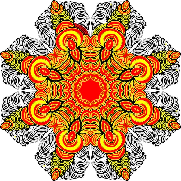 Mandala abstracto colorido
