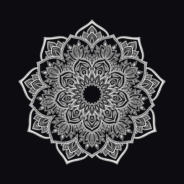 Mandala abstracto dibujado a mano