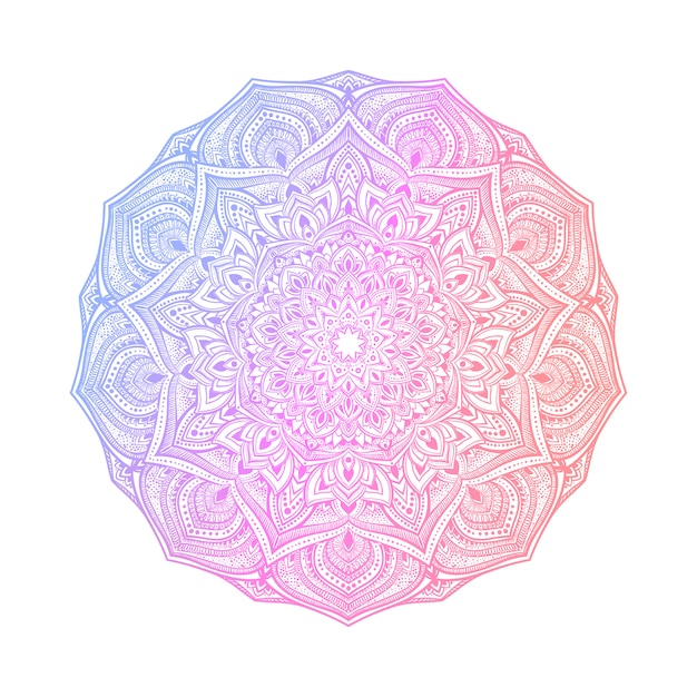 Vector mandala abstracto dibujado a mano