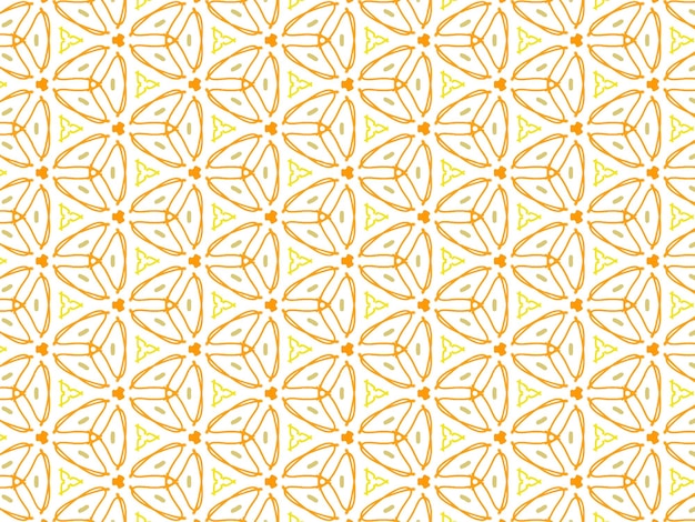 Mandala abstracto naranja o fondo de patrón de papel tapiz Ikat