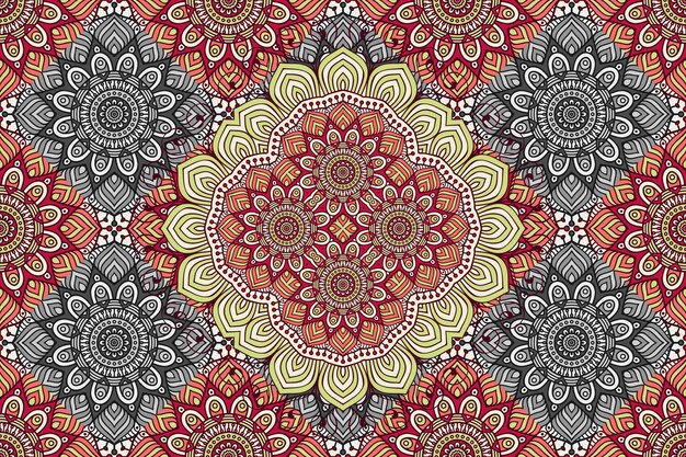 Mandala abstracto de patrones sin fisuras