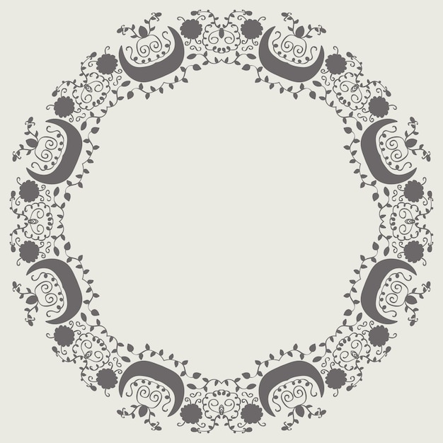 Mandala de adorno circular