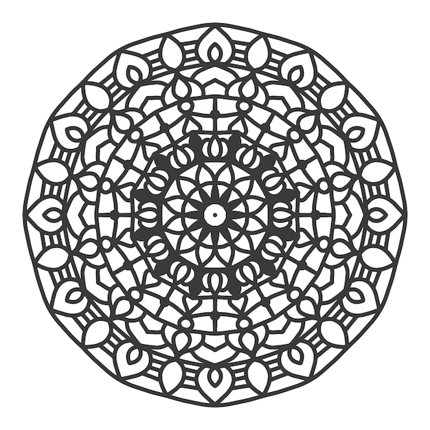 Mandala de adorno de círculo decorativo en estilo diwali.