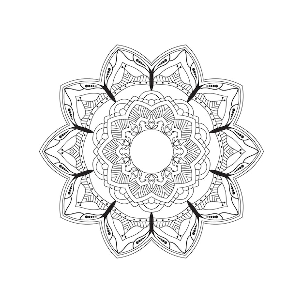 mandala de adorno de navidad