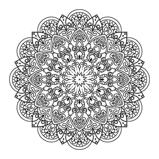 mandala, aislado, en, el, fondo blanco