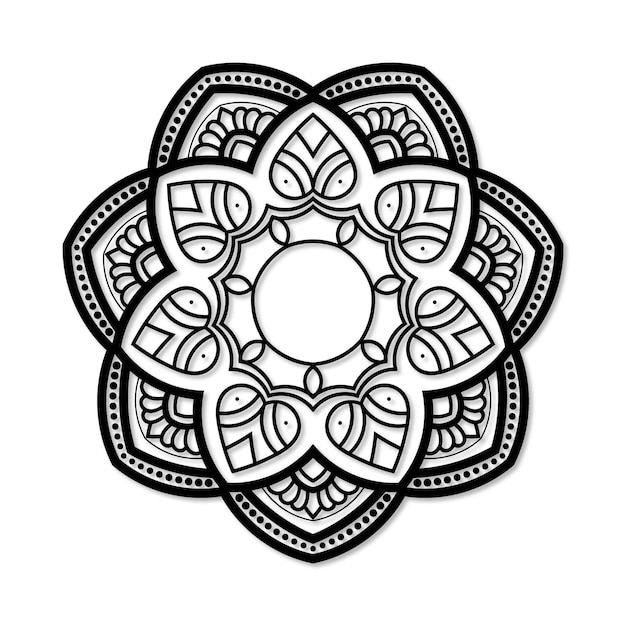 mandala alpona de lujo para el fondo decorativo motivo de patrón de mandala diwali rangoli indan puja moti