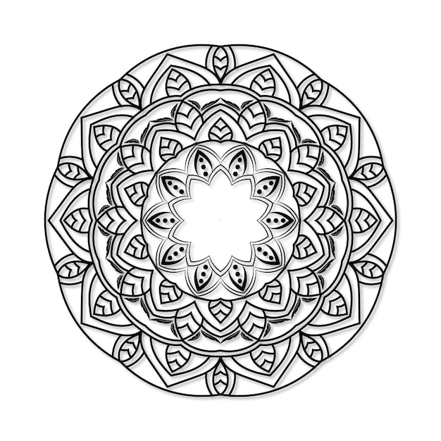 mandala alpona de lujo para el fondo decorativo motivo de patrón de mandala diwali rangoli indan puja moti