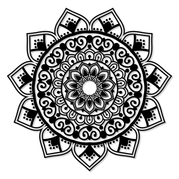 mandala alpona de lujo para el fondo decorativo motivo de patrón de mandala diwali rangoli indan puja