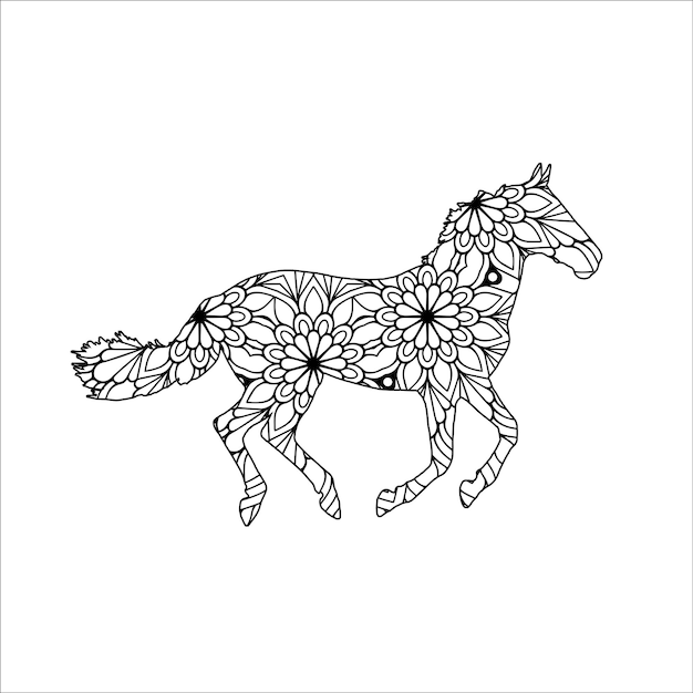 Mandala de animales para colorear para adultos