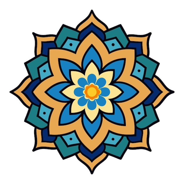 el mandala arabesco islámico