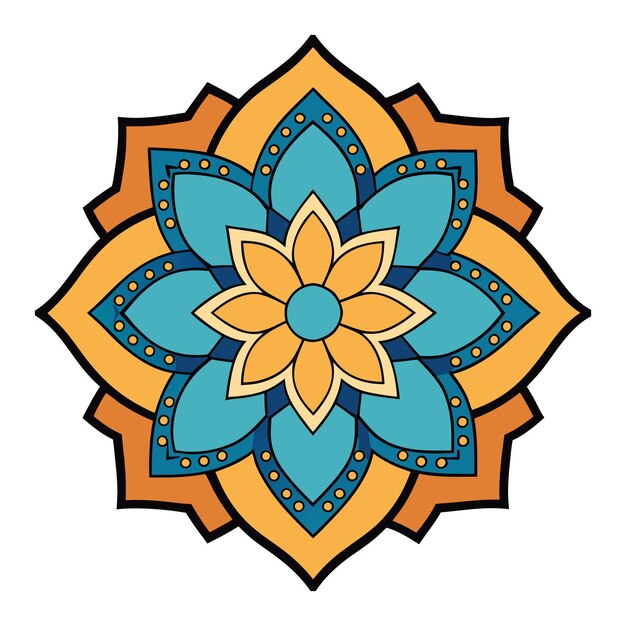 el mandala arabesco islámico