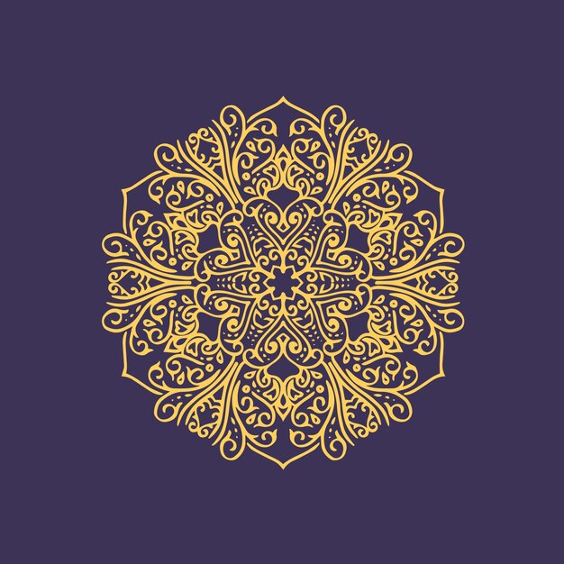 Mandala arte estilo vintage