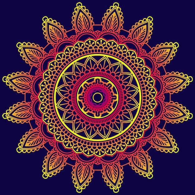 Vector mandala background abstract design