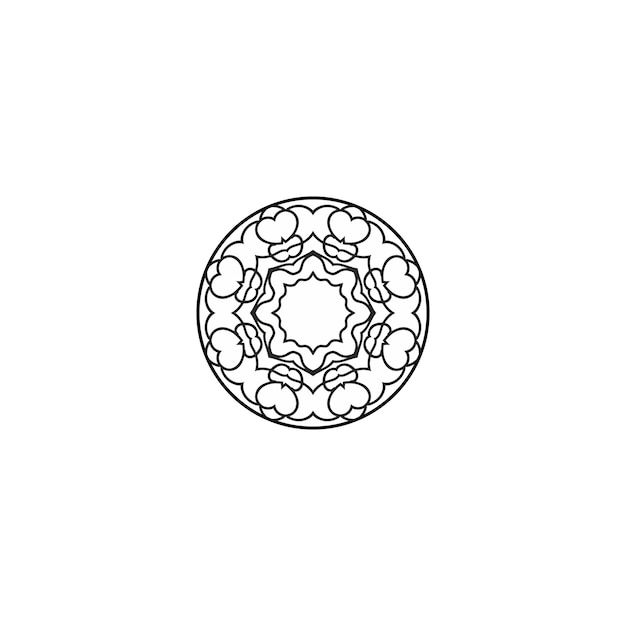 mandala con círculo de colorido étnico