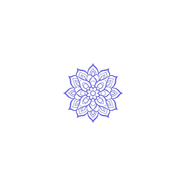 Mandala de círculo púrpura conjunto de mandala