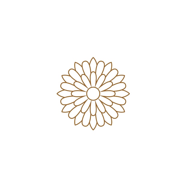 Mandala con círculos marrones