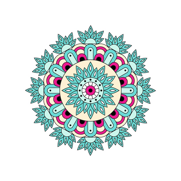 Mandala de color vectorial