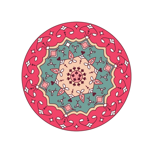 Mandala de color vectorial