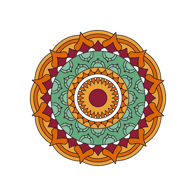 Mandala de color vectorial