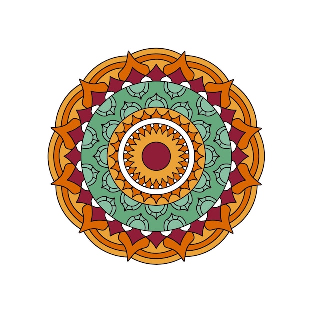 Mandala de color vectorial