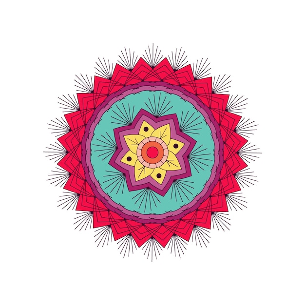 Mandala de color vectorial