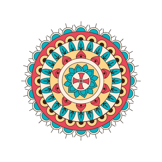 Mandala de color vectorial